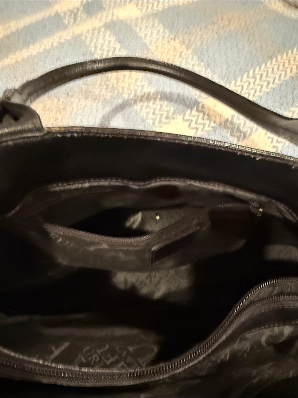 Furla Classic Black Leather Tote with Buckle Detail - Picture 8 of 16